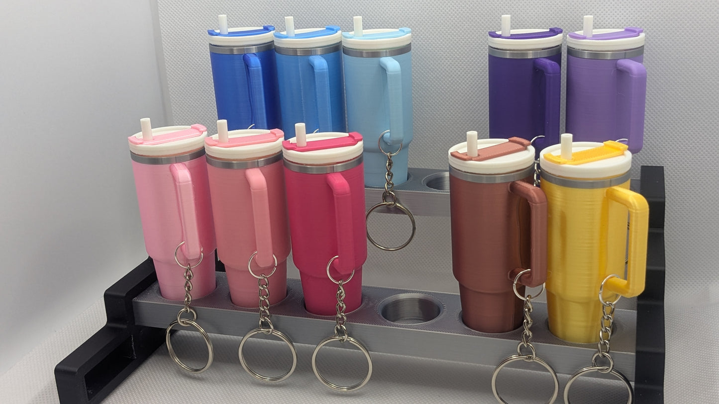 Mini Tumbler Lip Balm or Cash Holder Keychains - 6-Pack