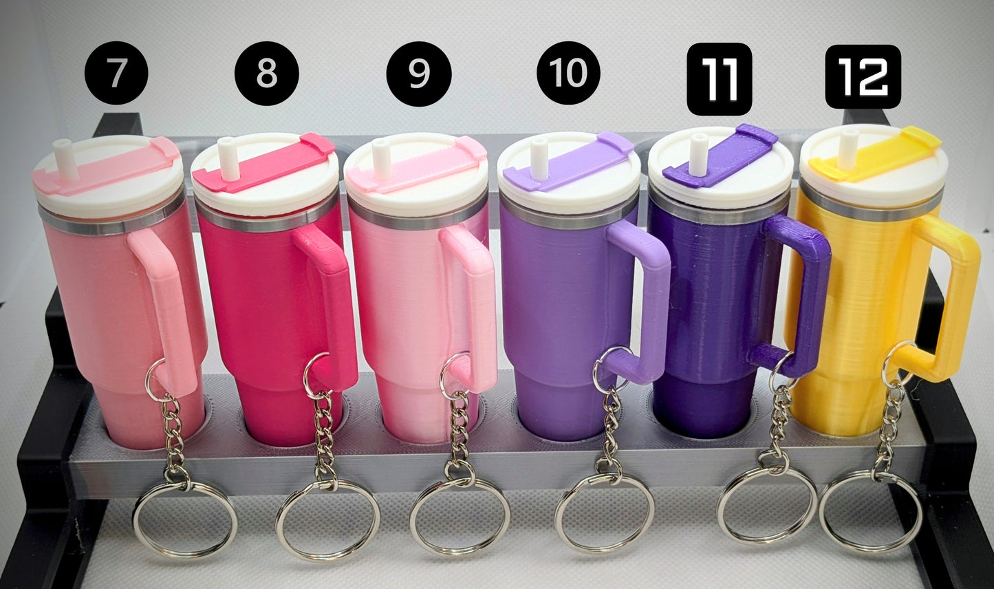Mini Tumbler Lip Balm or Cash Holder Keychains - 6-Pack