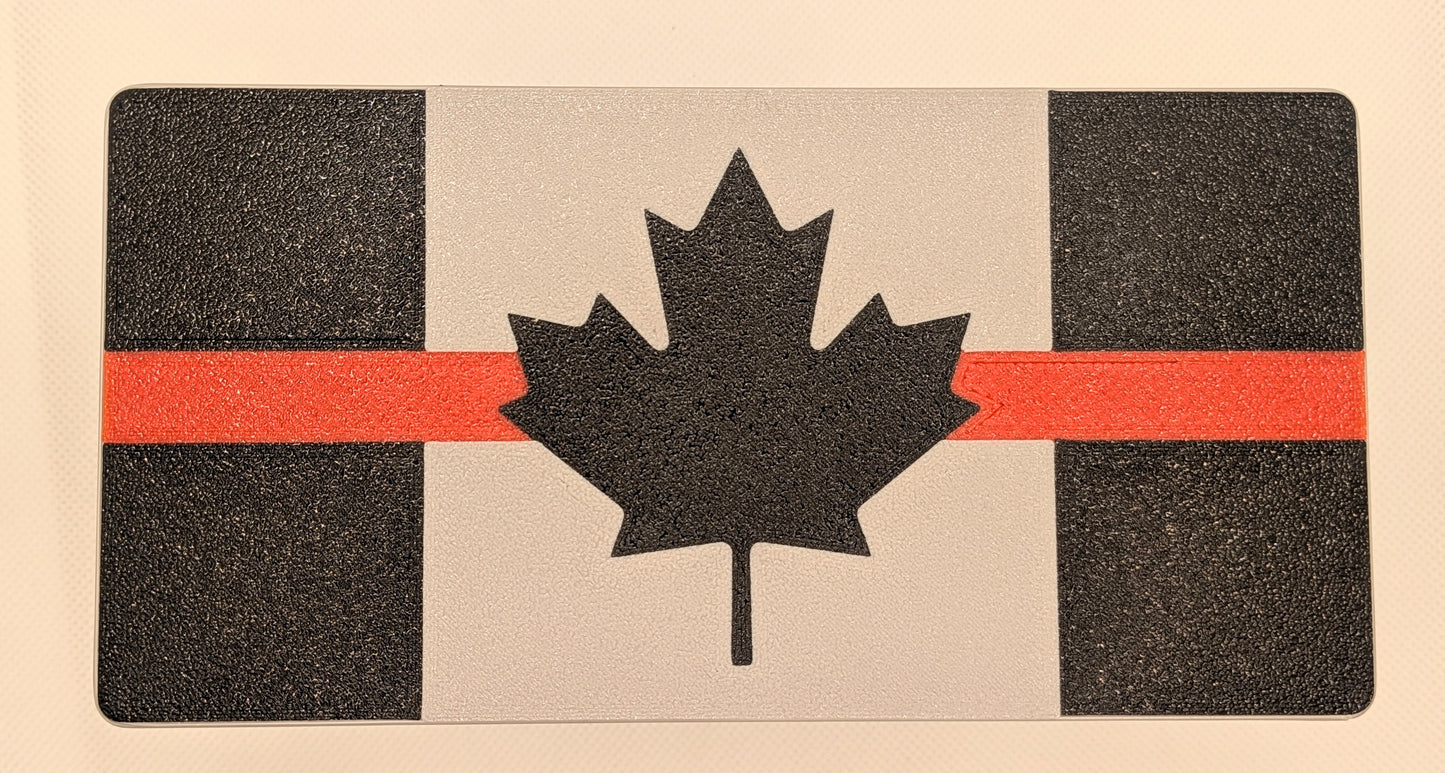 Hitch Cover - Symbolic Canada Flag (Red)