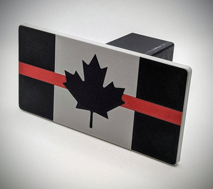 Hitch Cover - Symbolic Canada Flag (Red)