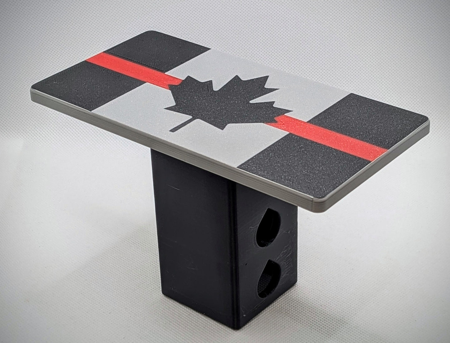 Hitch Cover - Symbolic Canada Flag (Red)