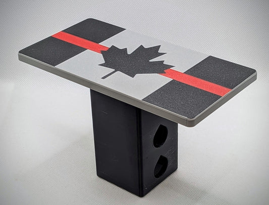 Hitch Cover - Symbolic Canada Flag (Red)