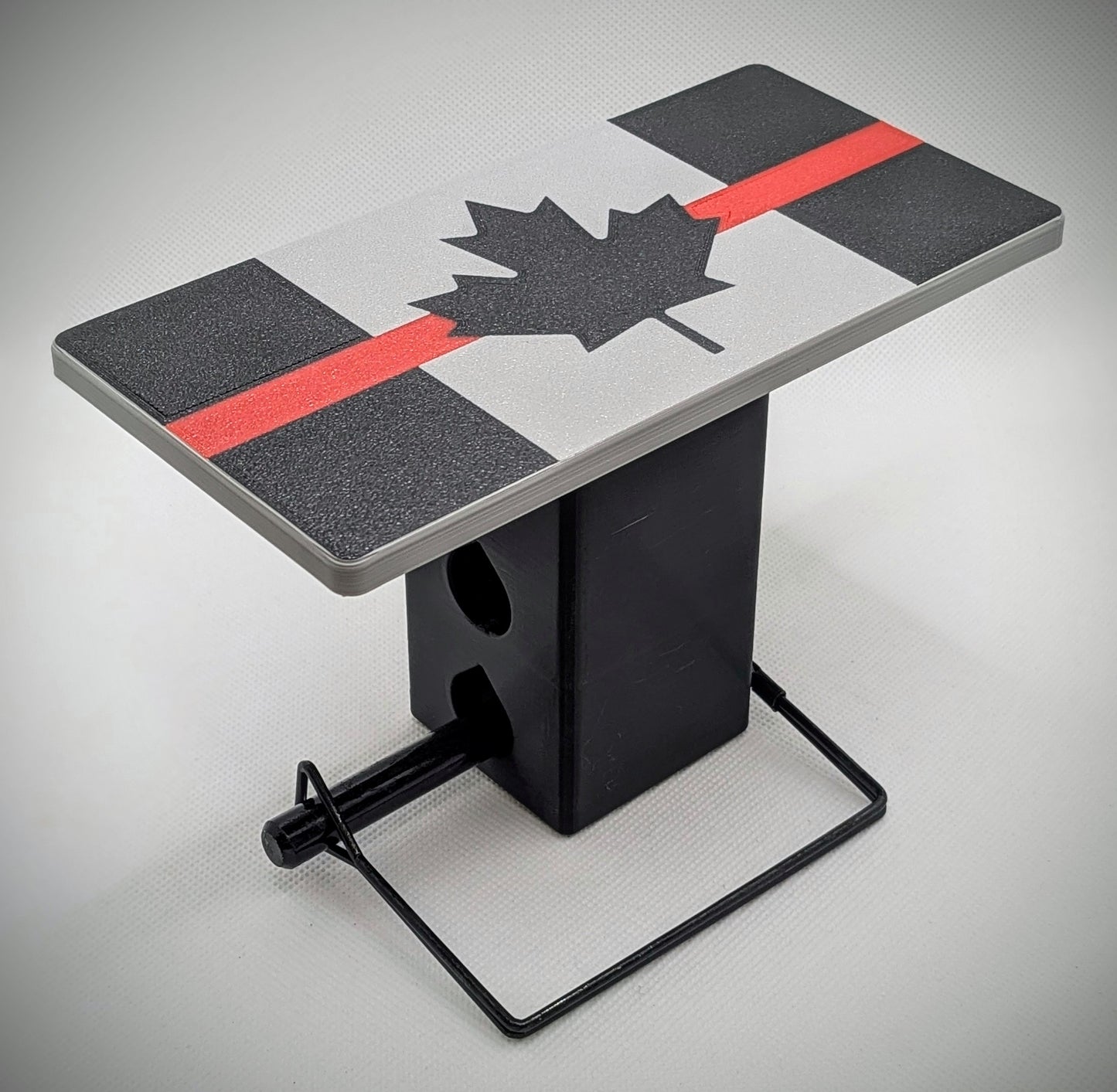 Hitch Cover - Symbolic Canada Flag (Red)