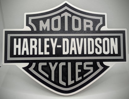 Hitch Cover - Harley Davidson Logo - Grey Text