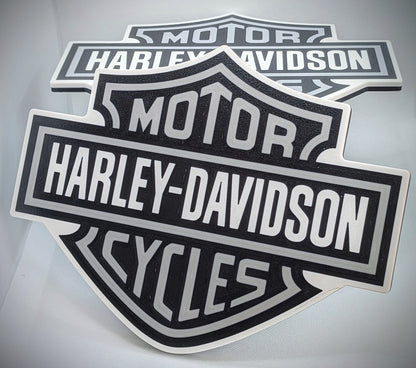 Hitch Cover - Harley Davidson Logo - Grey Text