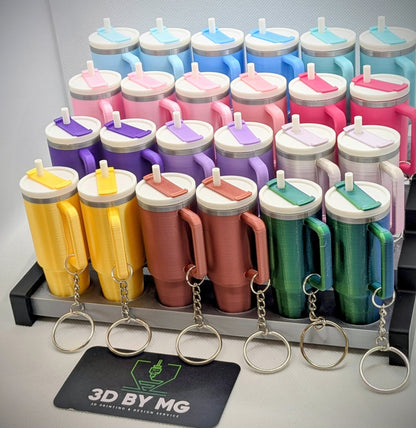 Mini Tumbler Lip Balm or Cash Holder Keychains - 6-Pack