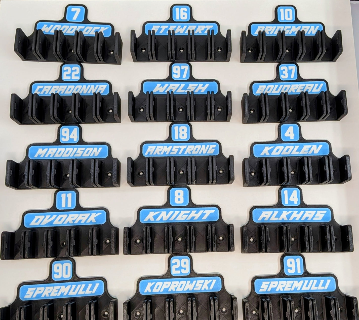 Hockey Stick Holder - Custom Name & Number