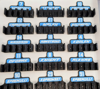 Hockey Stick Holder - Custom Name & Number