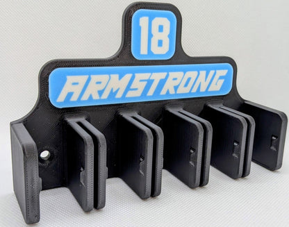 Hockey Stick Holder - Custom Name & Number
