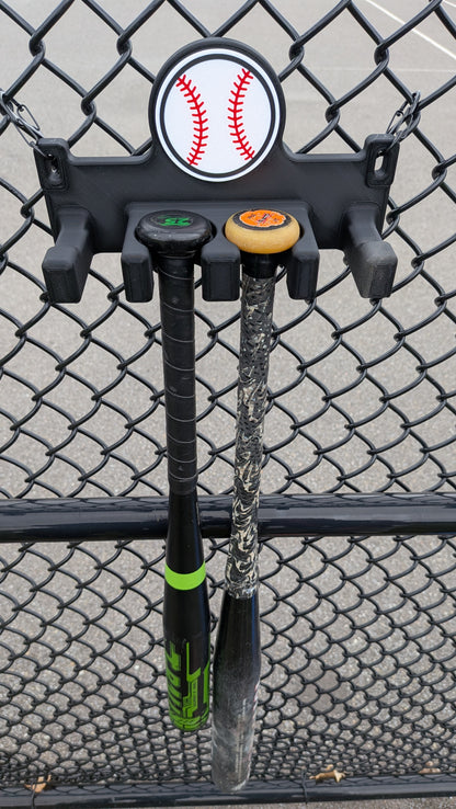 BatCaddy Pro - Baseball Dugout Organizer - 2-bat / 2-hooks