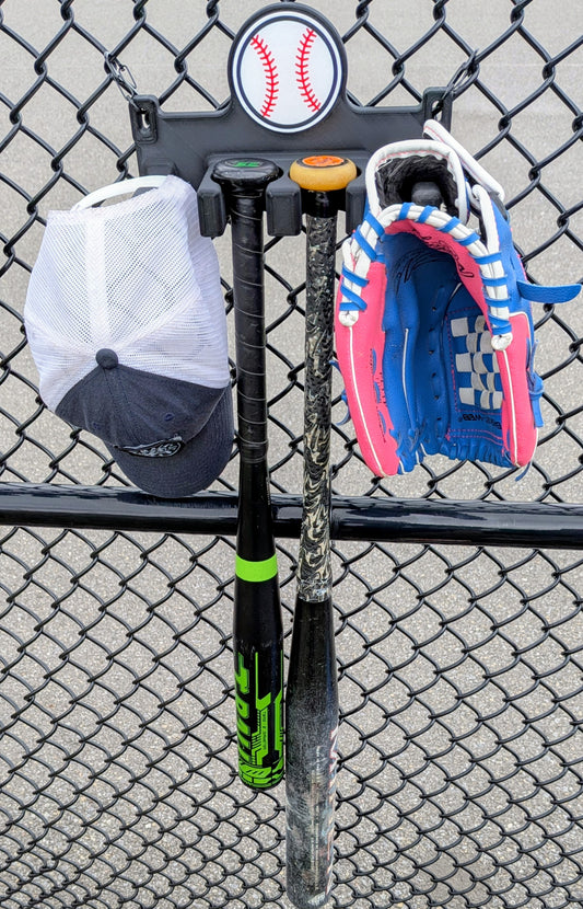 BatCaddy Pro - Baseball Dugout Organizer - 2-bat / 2-hooks
