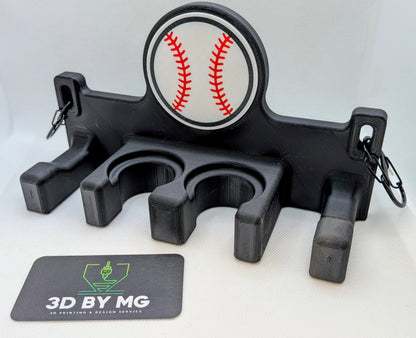 BatCaddy Pro - Baseball Dugout Organizer - 2-bat / 2-hooks