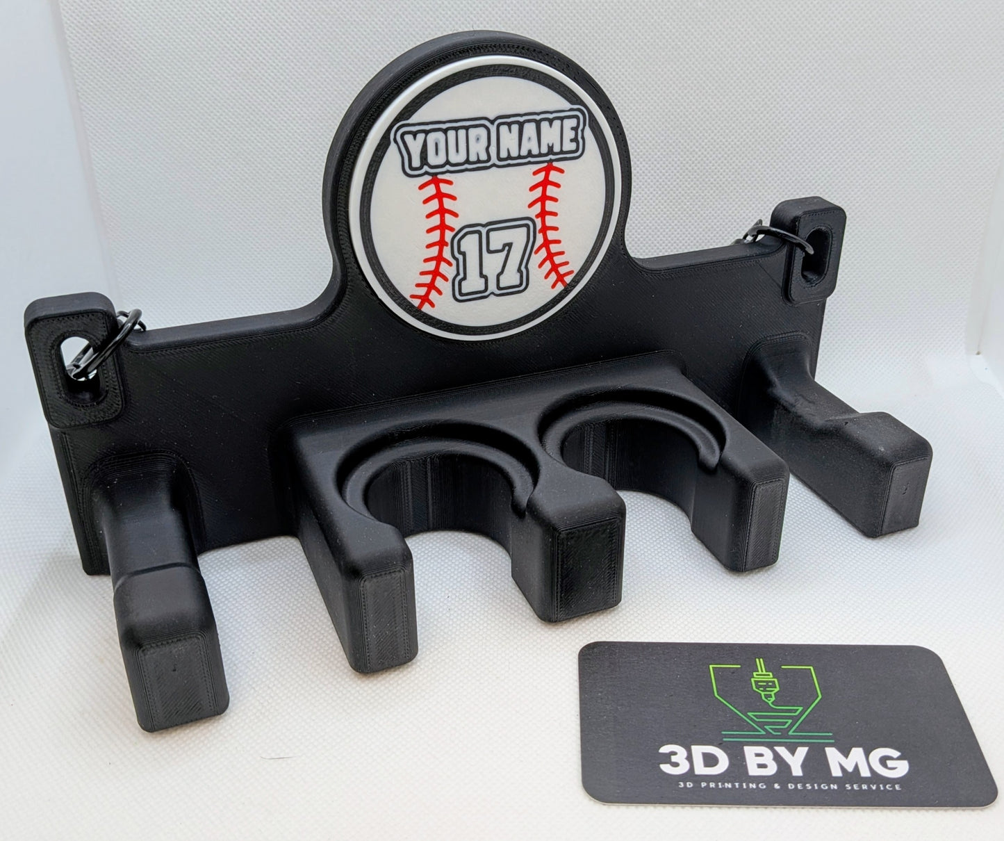 BatCaddy Pro - Baseball Dugout Organizer - 2-bat / 2-hooks