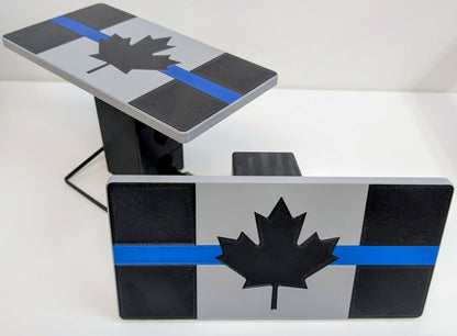 Hitch Cover - Thin Blue Line Canadian Flag