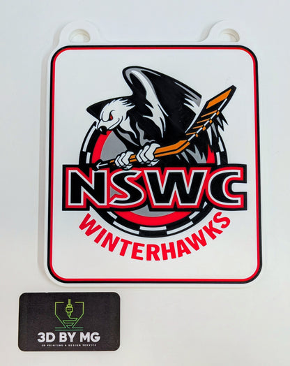 3D Chains & Door Hanger - CUSTOM - WINTERHAWKS for C.G.