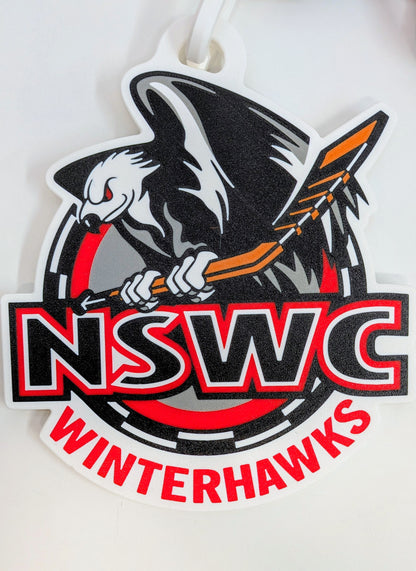 3D Chains & Door Hanger - CUSTOM - WINTERHAWKS for C.G.