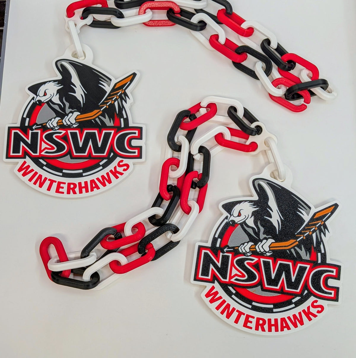 3D Chains & Door Hanger - CUSTOM - WINTERHAWKS for C.G.