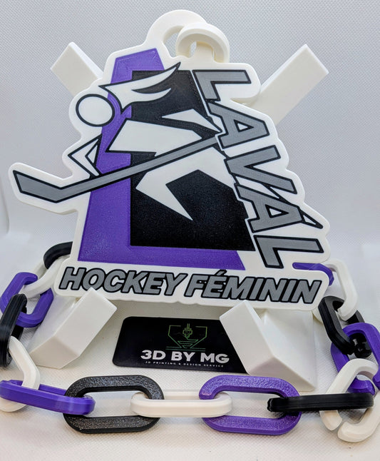 3D Chain - Custom "Laval Hockey Fémenin" - for J.L.