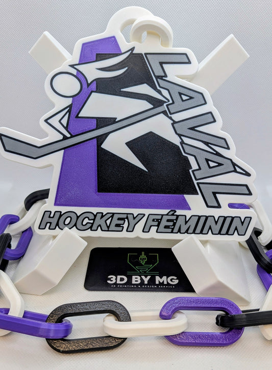 3D Chain - Custom "Laval Hockey Fémenin" - for J.L.