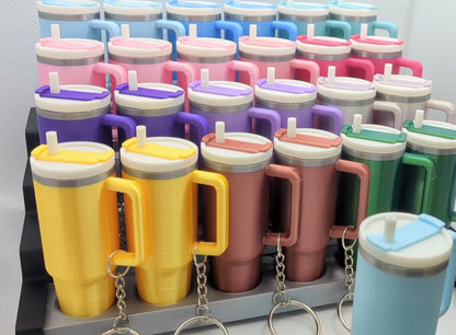 Mini Tumbler Lip Balm or Cash Holder Keychains - 6-Pack